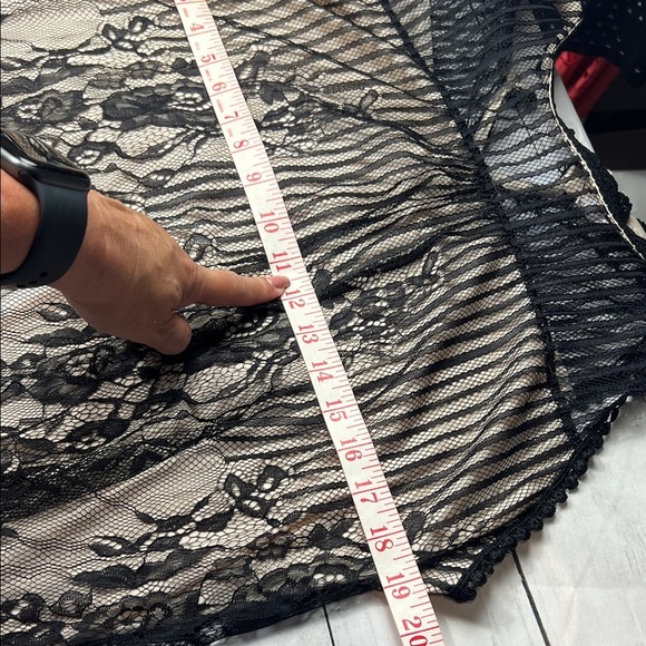 NY Collection Women’s Black Lace Sheer Sleeveless Top Sz 2X - Picture 5 of 9